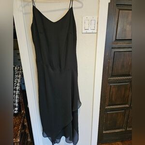 Black slip dress